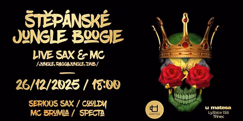 \u0160T\u011aP\u00c1NSK\u00c9 JUNGLE BOOGIE | LIVE SAX & MC | U MATESA