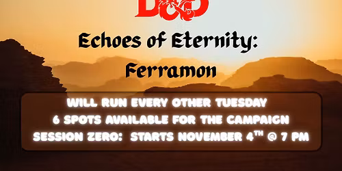 D&D Campaign - Echoes of Eternity : Ferramon