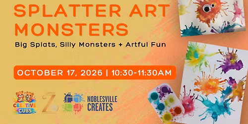 Creative Cubs: Splatter Art Monsters