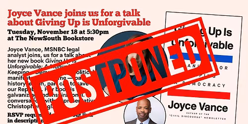 Joyce Vance with Giving Up Is Unforgivable: A Manual for Keeping a Democracy