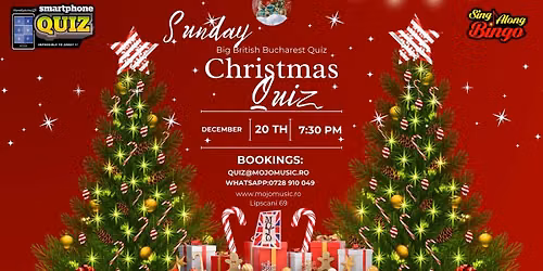 Big Christmas Quiz - Sunday, 20th Dec 2026