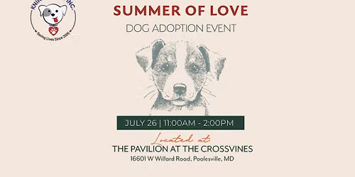 Dog Adoption Event at The Crossvines