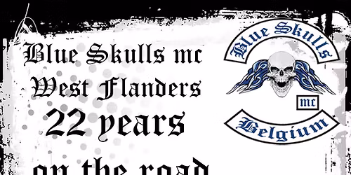 Blue Skulls mc West Flanders 22 years on the road