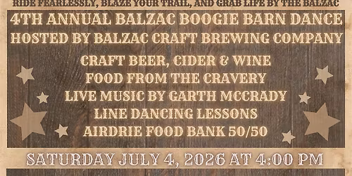 4th Annual Balzac Boogie Barn Dance