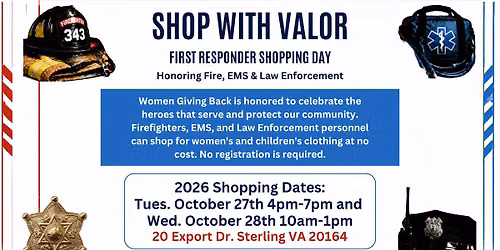Shop With Valor: First Responder Shopping Day