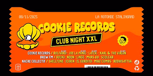 [TONIGHT] COOKIE RECORDS CLUB NIGHT XXL