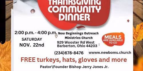 Thanksgiving Community Dinner (Free Event)
