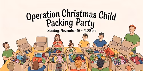 Operation Christmas Child Packing Party \ud83c\udf81