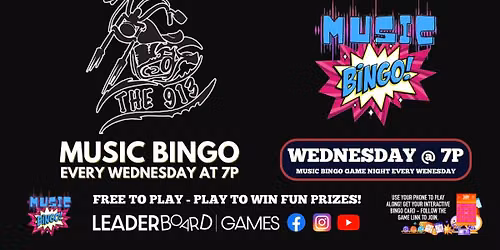 Music BINGO WEDNESDAY 7p | The 913 - Kansas City KS  @LeaderboardGames