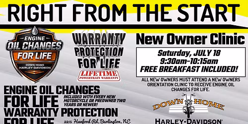 RIGHT FROM THE START - Engine Oil Changes for Life New Owner Clinic