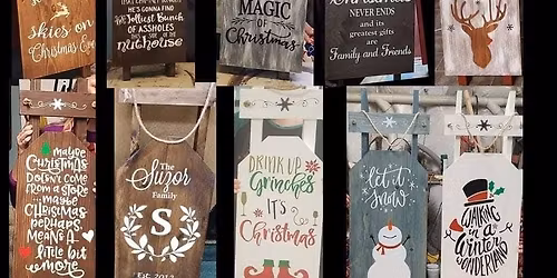 Dinner & Wood Sign Workshop at Lucky Wok!