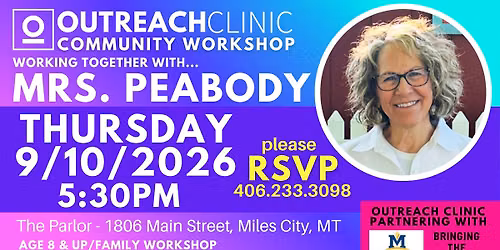 OC Community WORKSHOP - Healthy Snacks with Mrs. Peabody