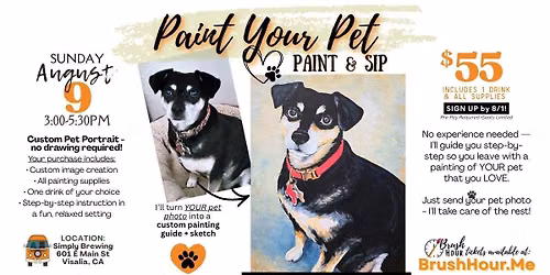 \ud83d\udc3e\ud83c\udfa8 Paint Your Pet at Simply Brewing \ud83c\udfa8\ud83d\udc3e