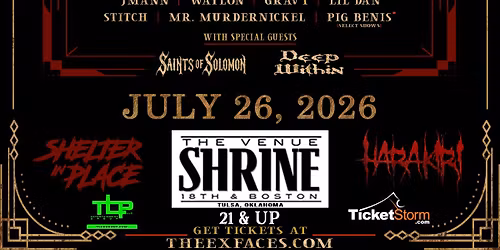 The Ex-Faces || Venue Shrine || Tulsa