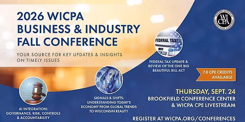 2026 WICPA Business & Industry Fall Conference