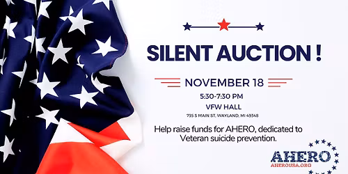 AHERO Silent Auction Supporting Veterans