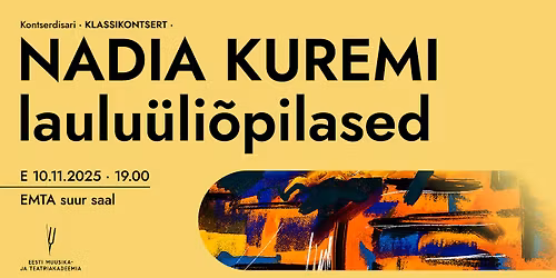 Klassikontsert. Nadia Kuremi laulu\u00fcli\u00f5pilased