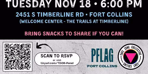 LGBTQIA+ Panel In Recognition of Trans Day of Remembrance