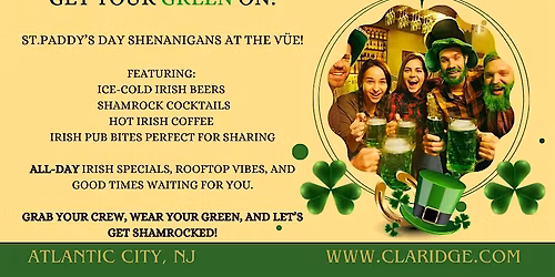 Let\u2019s Get Shamrocked at V\u00dcE Rooftop