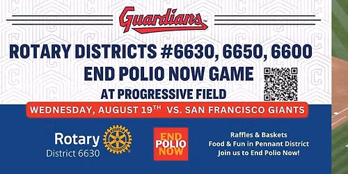 End Polio Now with the Cleveland Guardians