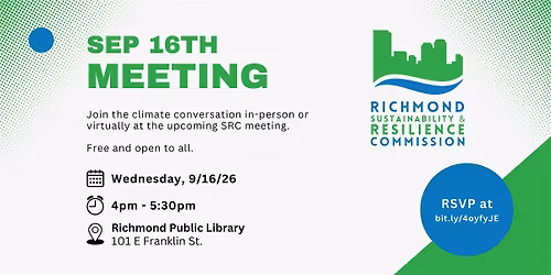 Sustainability & Resilience Commission - September 2026 Meeting