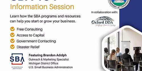 SBA 101 Information Session (Open to All Businesses)
