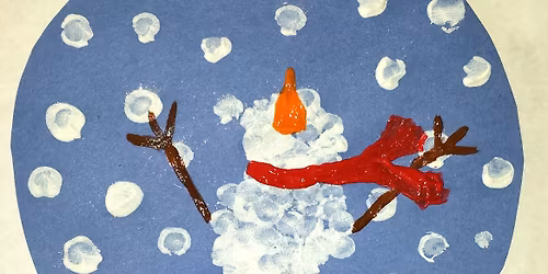 Snowman Craft at the Creation Station. 