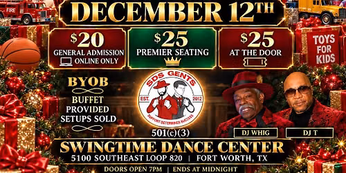 SDS Gents 14th Annual Outreach Ball Christmas \/ Toy Drive
