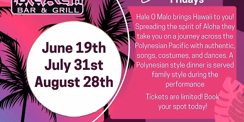 \ud83c\udf3a\ud83d\udd25 LUAU NIGHT AT TIKI: ISLAND FEAST & FIRE SHOW \ud83d\udd25\ud83c\udf3a