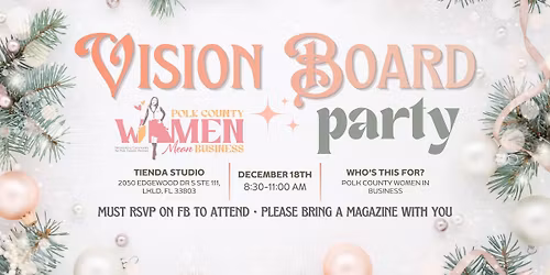 PCWMB Vision Board Party for Business Women!