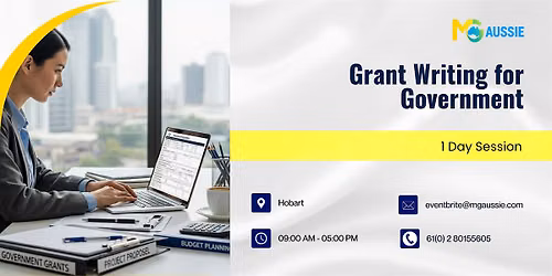 Grant Writing for Government: 1 Day Session in Hobart