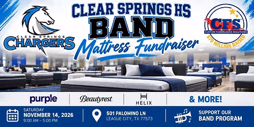 Clear Springs HS Band Mattress Fundraiser