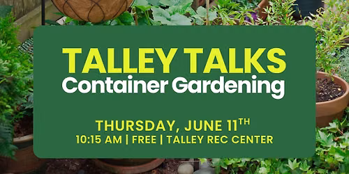 Talley Talks- Container Gardening