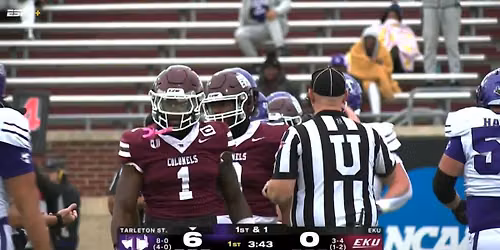 Eastern Kentucky Colonels at Tarleton State Texans Football at Tarleton Memorial Stadium