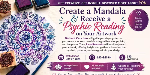 Create a Mandala & Receive a Psychic Reading on Your Artwork