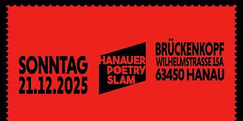 Hanauer Poetry Slam - Dezember