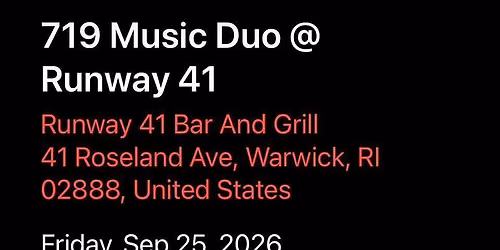 719 Music Duo @ Runway 41