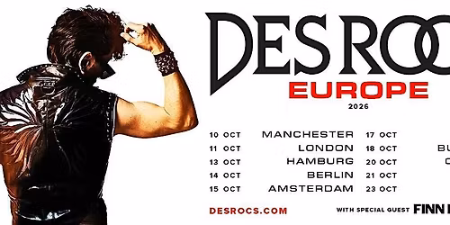Des Rocs EU & UK Tour 2026 VIP Upgrade - Milan 23\/10\/26
