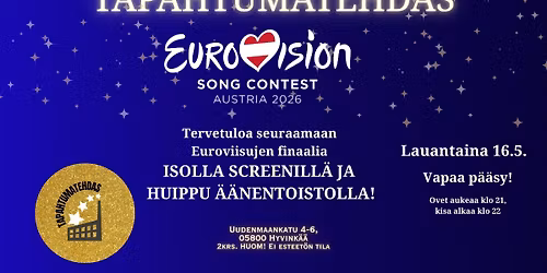 Euroviisufinaalin studio Tapahtumatehtaalla!