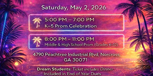 Dream Prom Ticket "Dreaming In Miami"