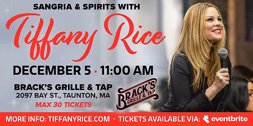 Sangria and Spirits with Tiffany Rice