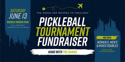 Pickleball Tournament Fundraiser for The Hangs