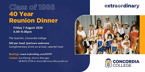 Class of 1986 40 Year Reunion Dinner