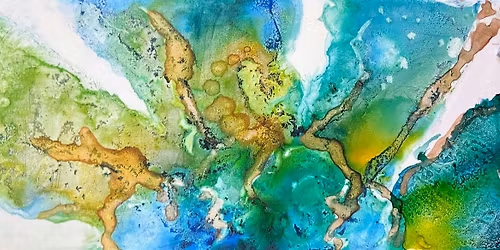Sip & Paint Alcohol Inks on a Ceramic Tile Workshop