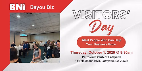BNI Visitors Day: Grow Your Business Through Referrals