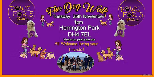 Fun Dog Walk - Nov 25th Herrington Park
