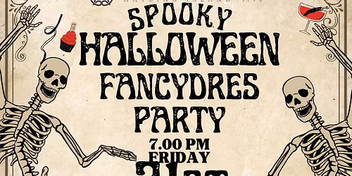 SPOOKY HALLOWEEN FANCYDRESS PARTY - 7PM, FRI 31st OCT - PRIZE FOR BEST COSTUME!