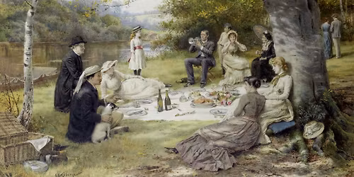 Victorian picnic at Laurel Hill Cemetary