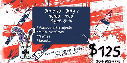 Stars, Stripes, & Splatter Summer Art Camp