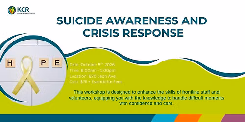 Suicide Awareness and Crisis Response